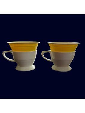 Vintage Solo Cozy Cup Holders MCM Retro Drinkware Bright Colors